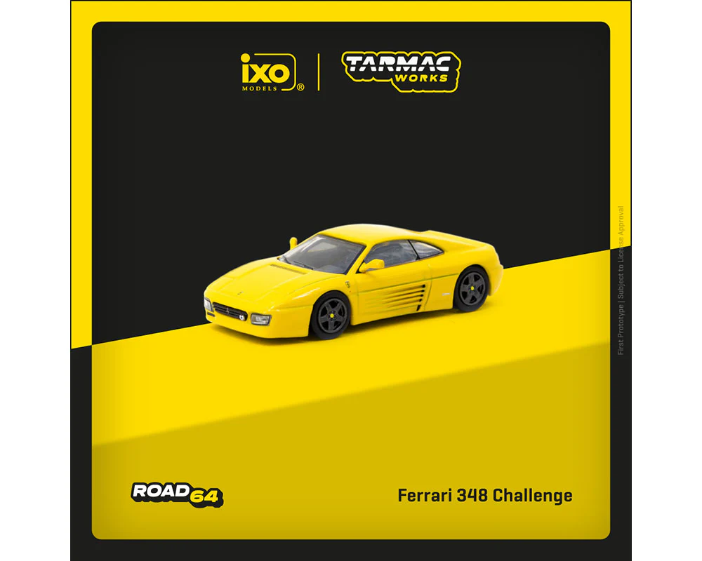 Tarmac Works 1:64 Ferrari F348 Challenge in Yellow