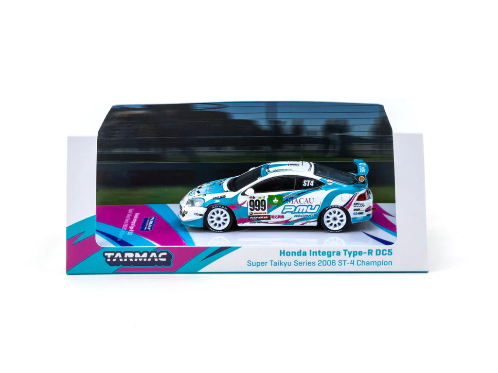 Tarmac Works 1:64 Honda Integra Type-R DC5 Super Taikyu Series 2006 ST-4 Champion Naoya Yamano / Henry Ho - Image 3