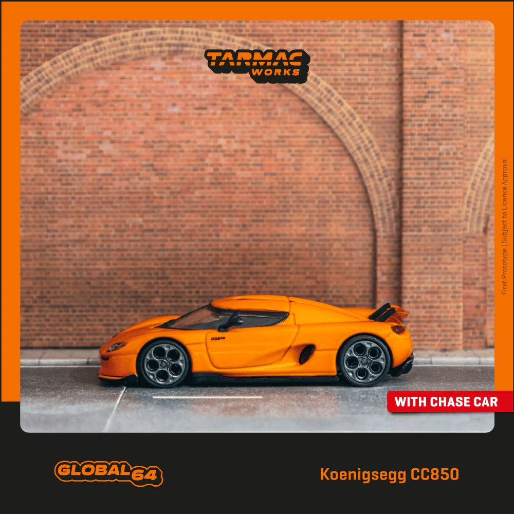 Tarmac Works 1:64 Koenigsegg CC850 in Orange - Image 5