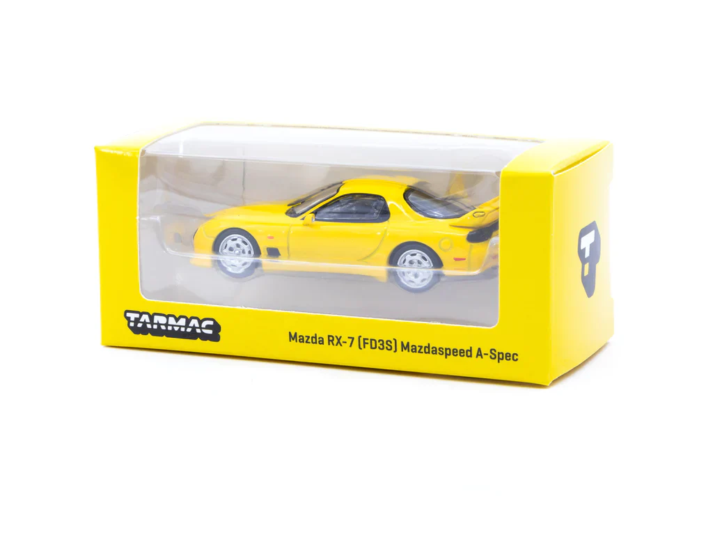 Tarmac Works 1:64 Mazda RX-7 (FD3S) Mazdaspeed A-Spec Competition Yellow Mica - Image 3