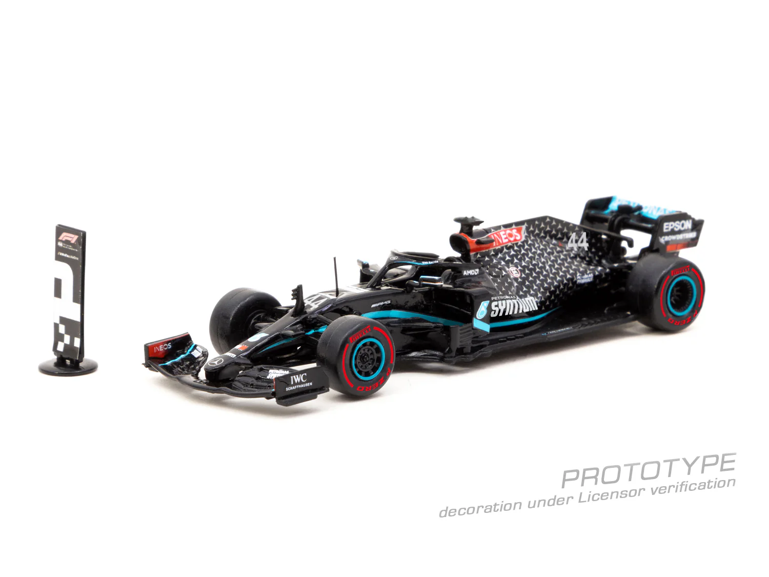 Tarmac Works 1:64 Mercedes-AMG F1 W11 EQ Performance, Tuscan Grand Prix 2020 Winner, Lewis Hamilton - Image 2