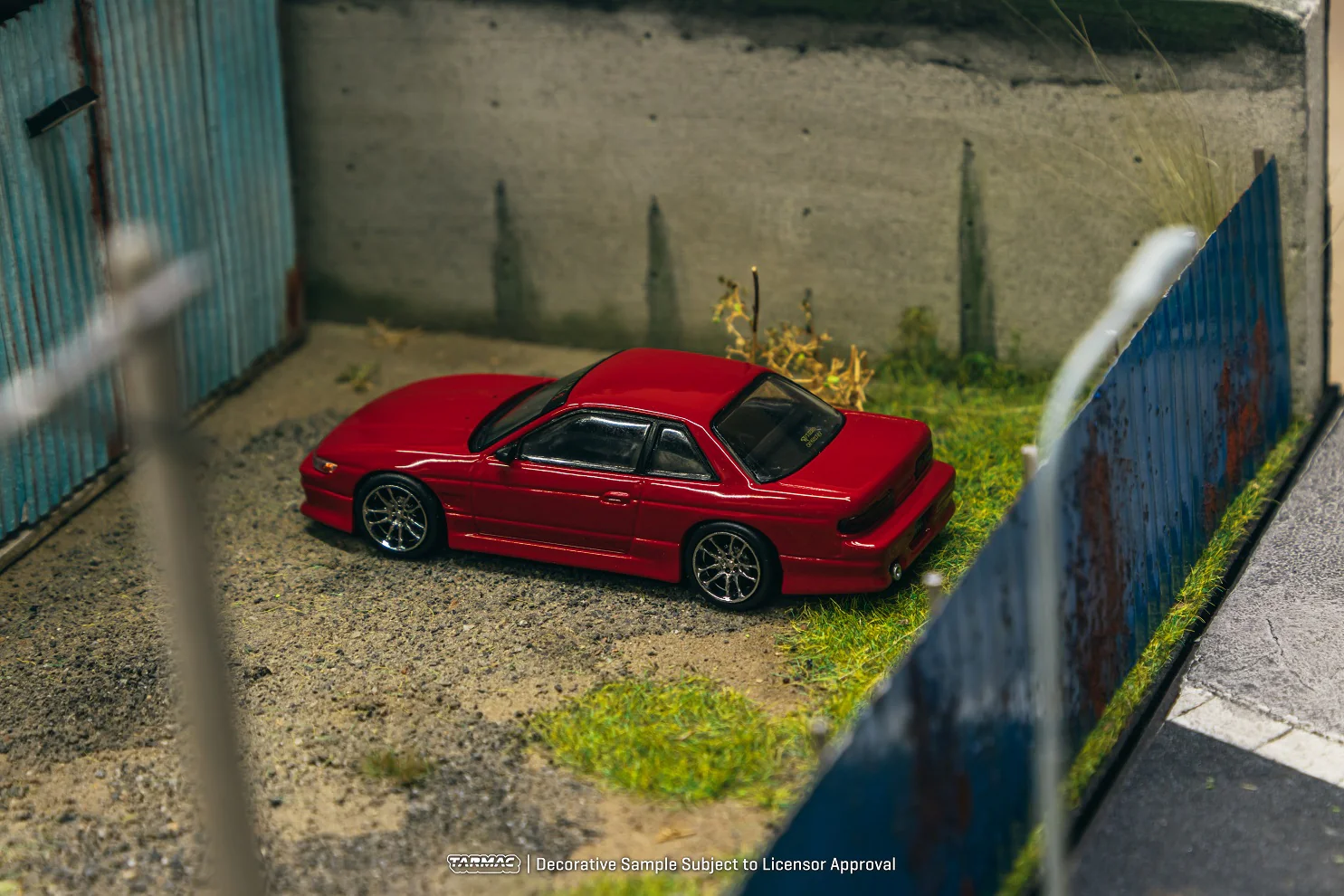 Tarmac Works 1:64 Nissan Silvia (S13) VERTEX in Red Metallic - Image 4