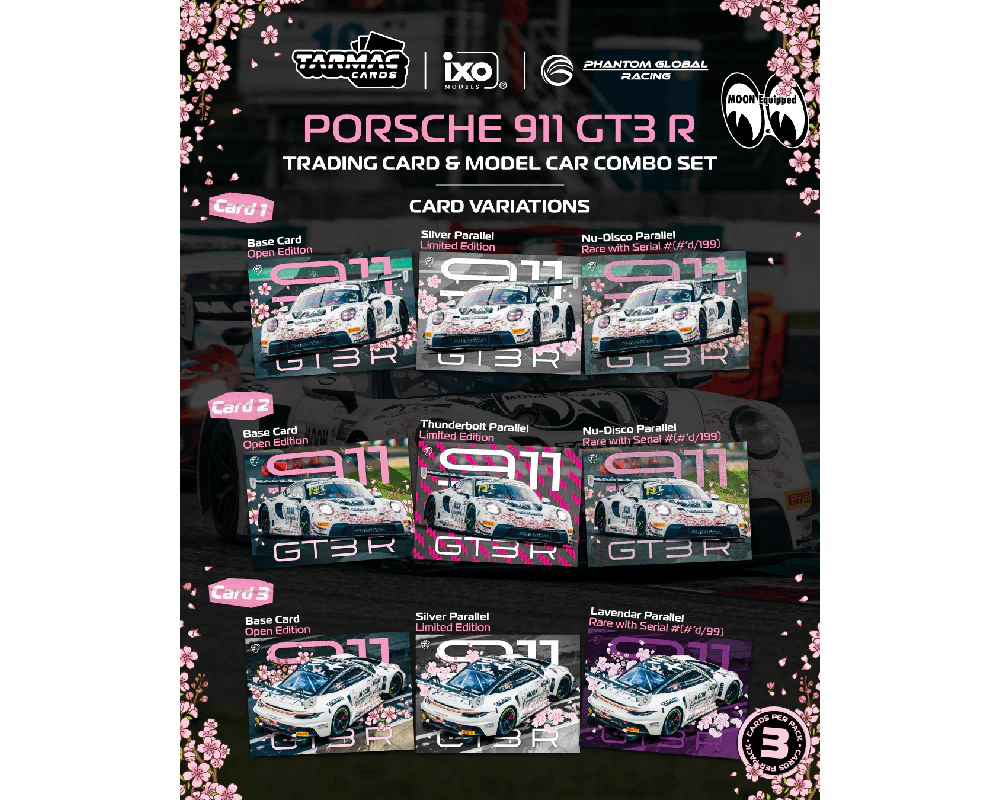 *PREORDER* Tarmac Works 1:64 Porsche 911 GT3 R – Suzuka 1000km IGTC 2025 with Trading Cards Combo - Image 2