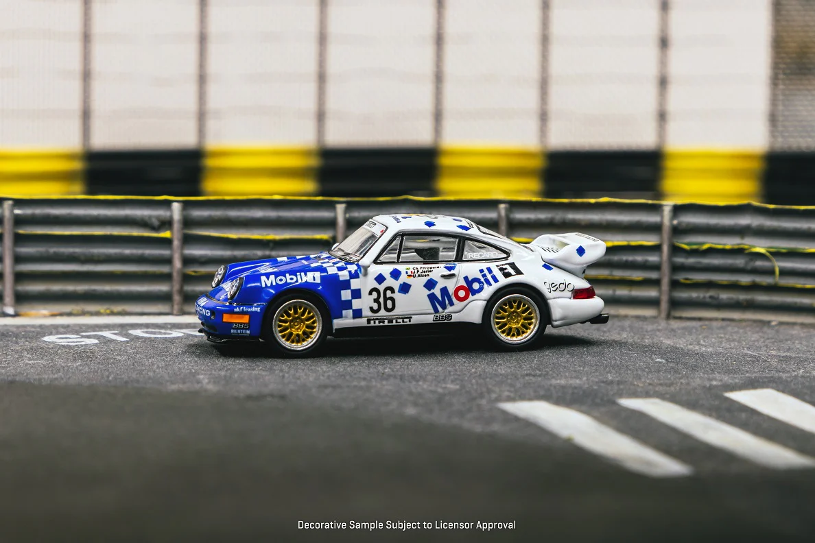 Tarmac Works 1:64 Porsche 911 RSR 3.8, 24h of SPA 1993 #36 Winner - Image 3