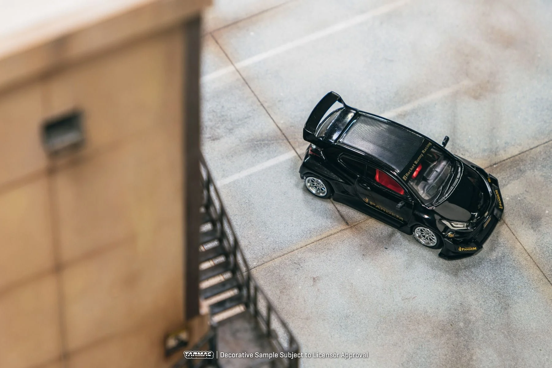 Tarmac Works 1/64 Toyota GR Yaris Pandem in Black - Image 3