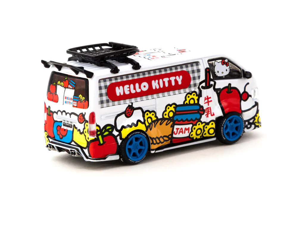 Tarmac Works 1:64 Toyota Hiace Widebody, Tarmac Works X Hello Kitty Capsule Delivery Van - Image 3