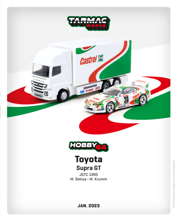 Tarmac Works 1:64 Toyota Supra (JZA80) GT JGTC 1995 M. Sekiya / M. Krumm Castrol - Image 4