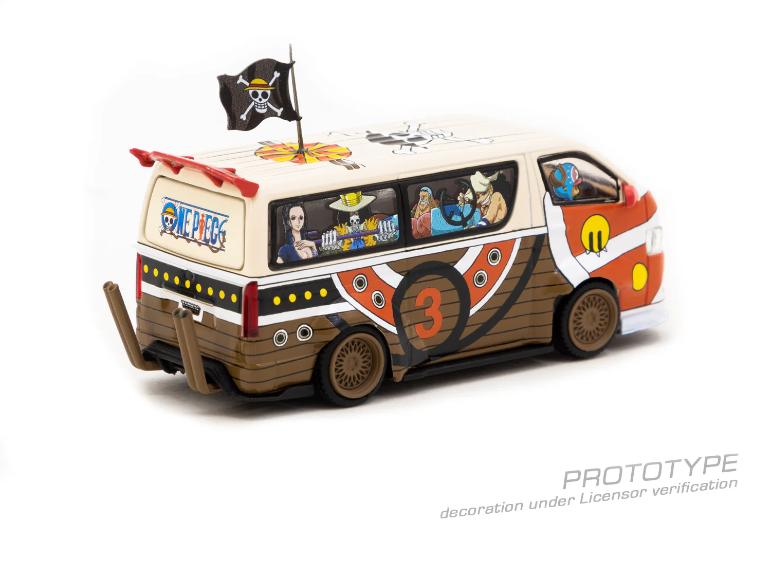 Tarmac Works x One Piece 1:64 Toyota Hiace Widebody One Piece Thousand Sunny Edition - Image 2