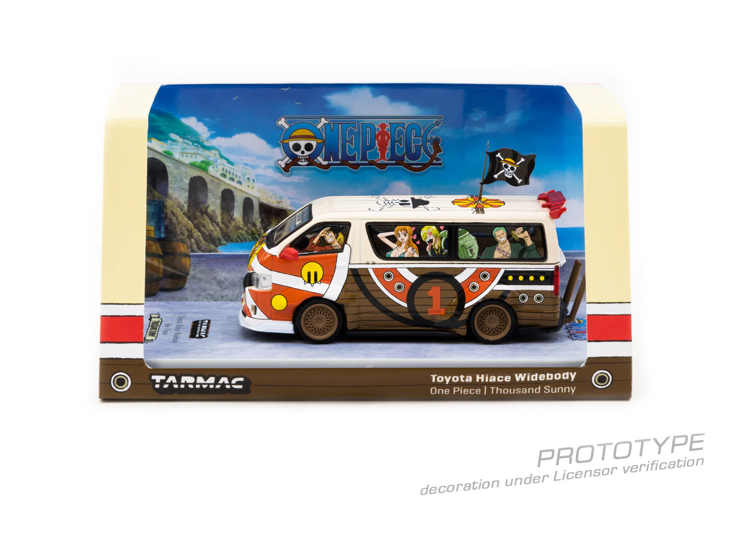 Tarmac Works x One Piece 1:64 Toyota Hiace Widebody One Piece Thousand Sunny Edition - Image 3