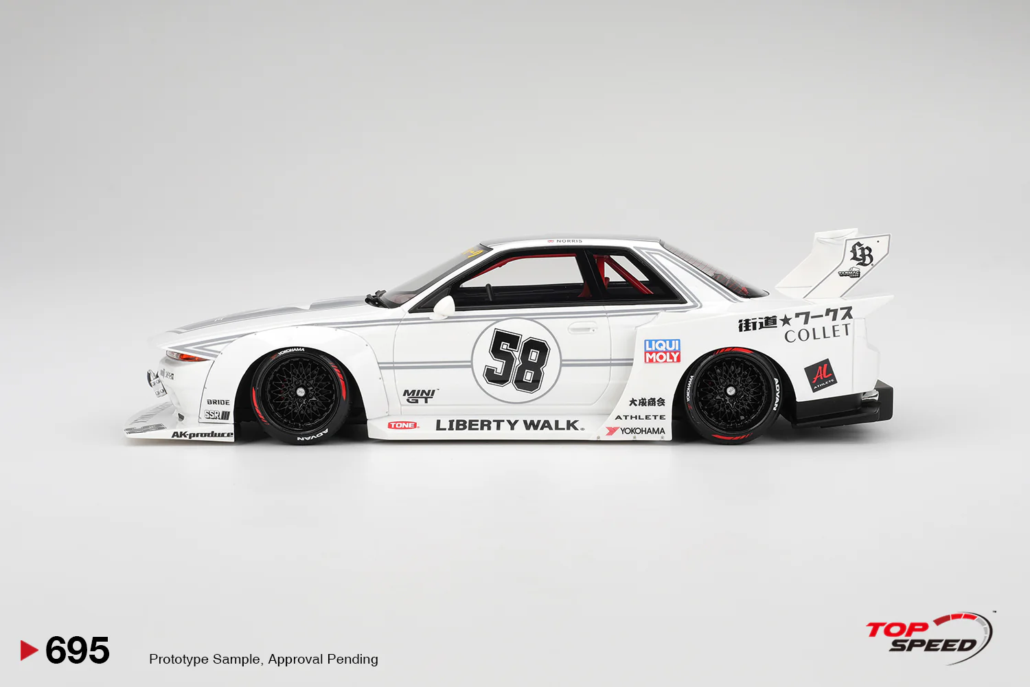 *PREORDER* Top Speed Models 1:18 LBWK Nissan GT-R32 Kaido Works TAS 2025 - Image 3