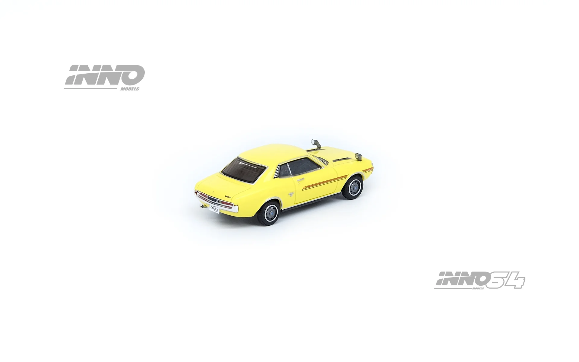 INNO Models 1:64 Toyota Celica 1600GT (TA22) in Yellow - Image 2