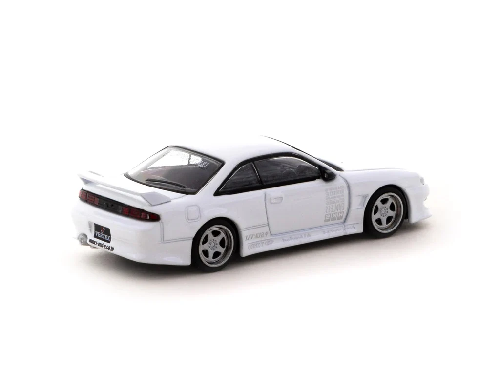 Tarmac Works 1:64 Nissan Silvia S14 Vertex Edition in White Lamley Special Edition - Image 2