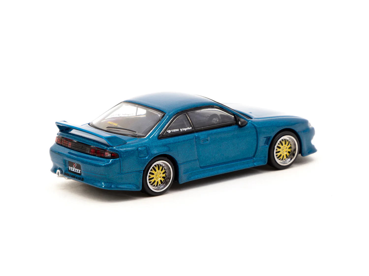 Tarmac Works 1:64 Nissan Silvia S14 Vertex in Blue Green Metallic Nismo Festival at FUJI Speedway 2022 - Image 3