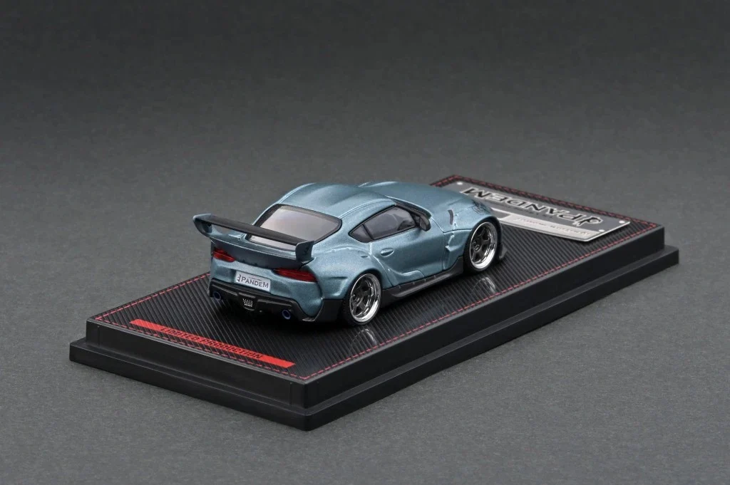 Ignition Model 1:64 Toyota GR Supra Pandem in Matte Blue Gray Metallic - Image 2