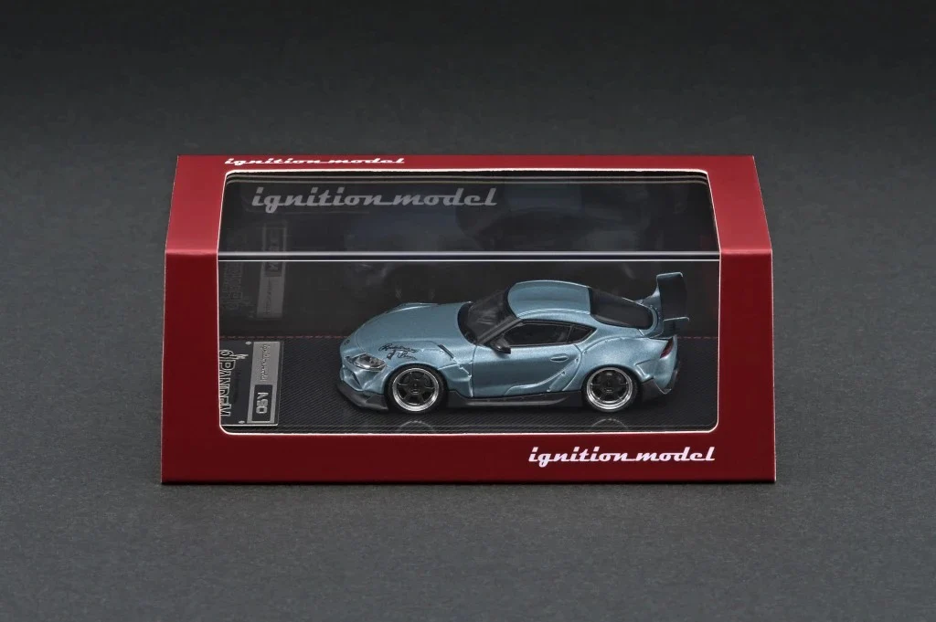 Ignition Model 1:64 Toyota GR Supra Pandem in Matte Blue Gray Metallic - Image 3