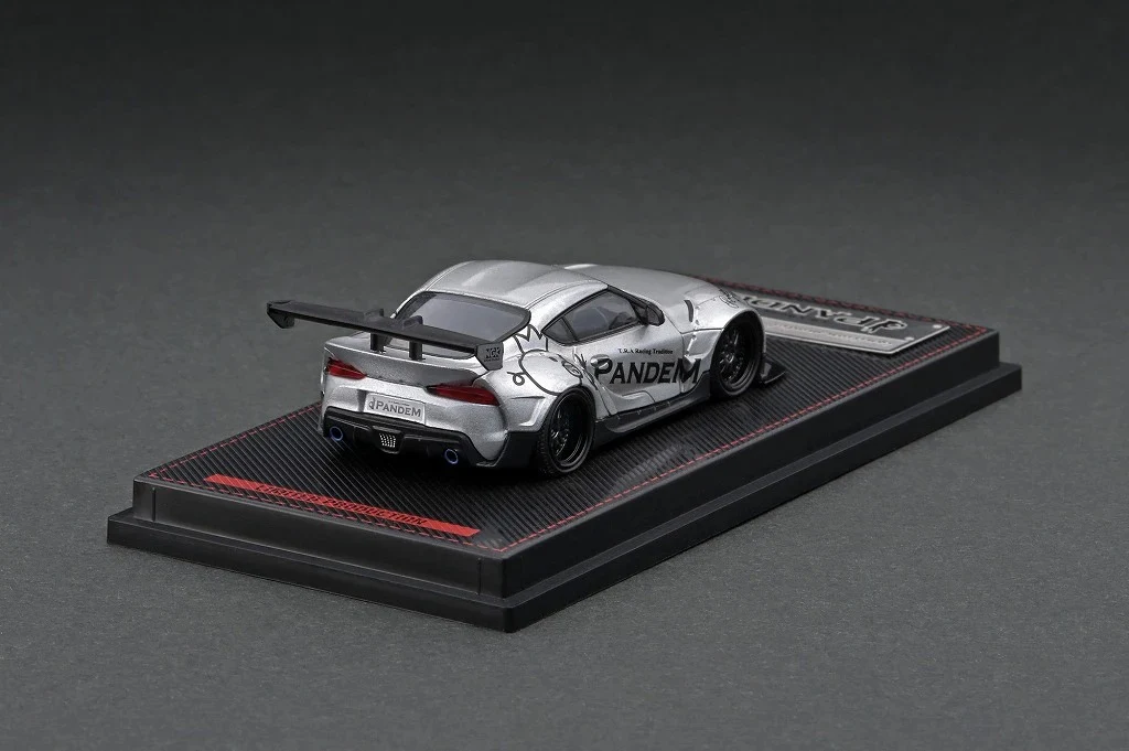 Ignition Model 1:64 Toyota GR Supra Pandem in Silver With Mr. Miura - Image 2