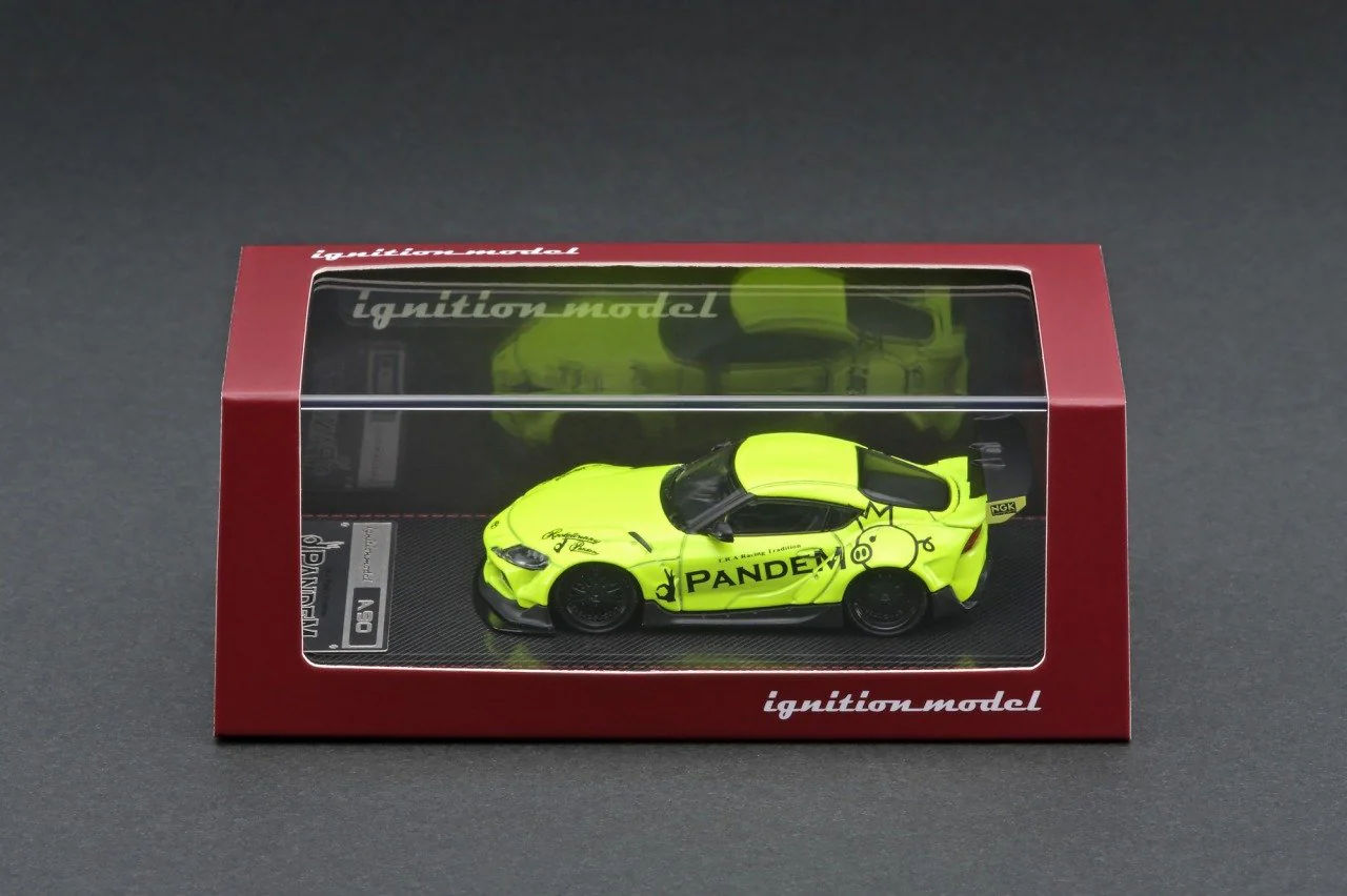 Ignition Model 1:64 Toyota GR Supra Pandem in Yellow Green - Image 3