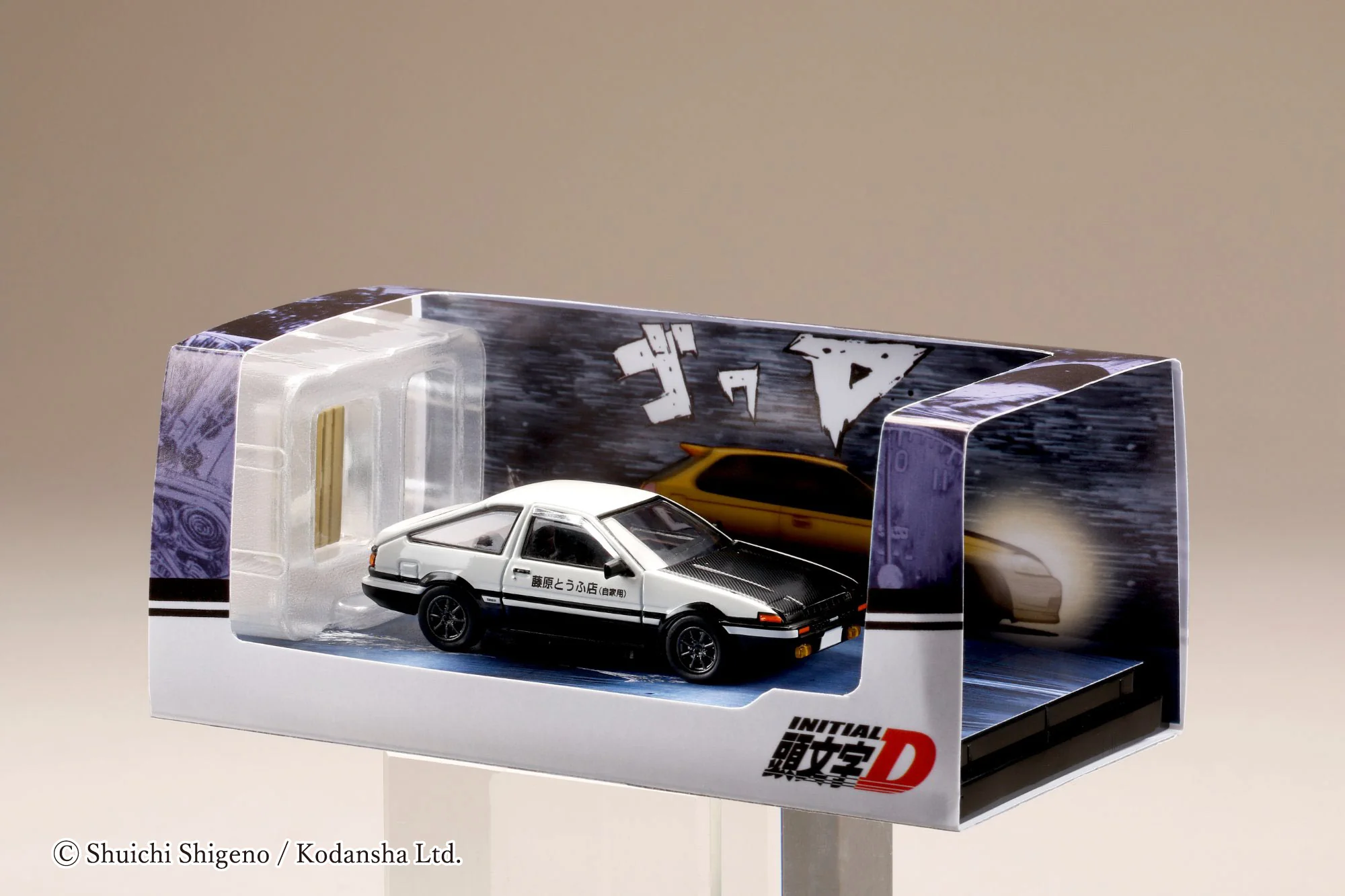 Hobby Japan 1:64 Toyota Sprinter Trueno GT APEX (AE86) 頭文字D PROJECT D / WITH 4A-GE 5 VALVE DISPLAY MODEL - Image 3