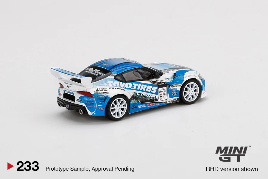 MINIGT 1:64 Toyota Supra (GR) V1.0 Team TOYO TIRES DRIFT 2019 D1 Grand Prix - Image 4