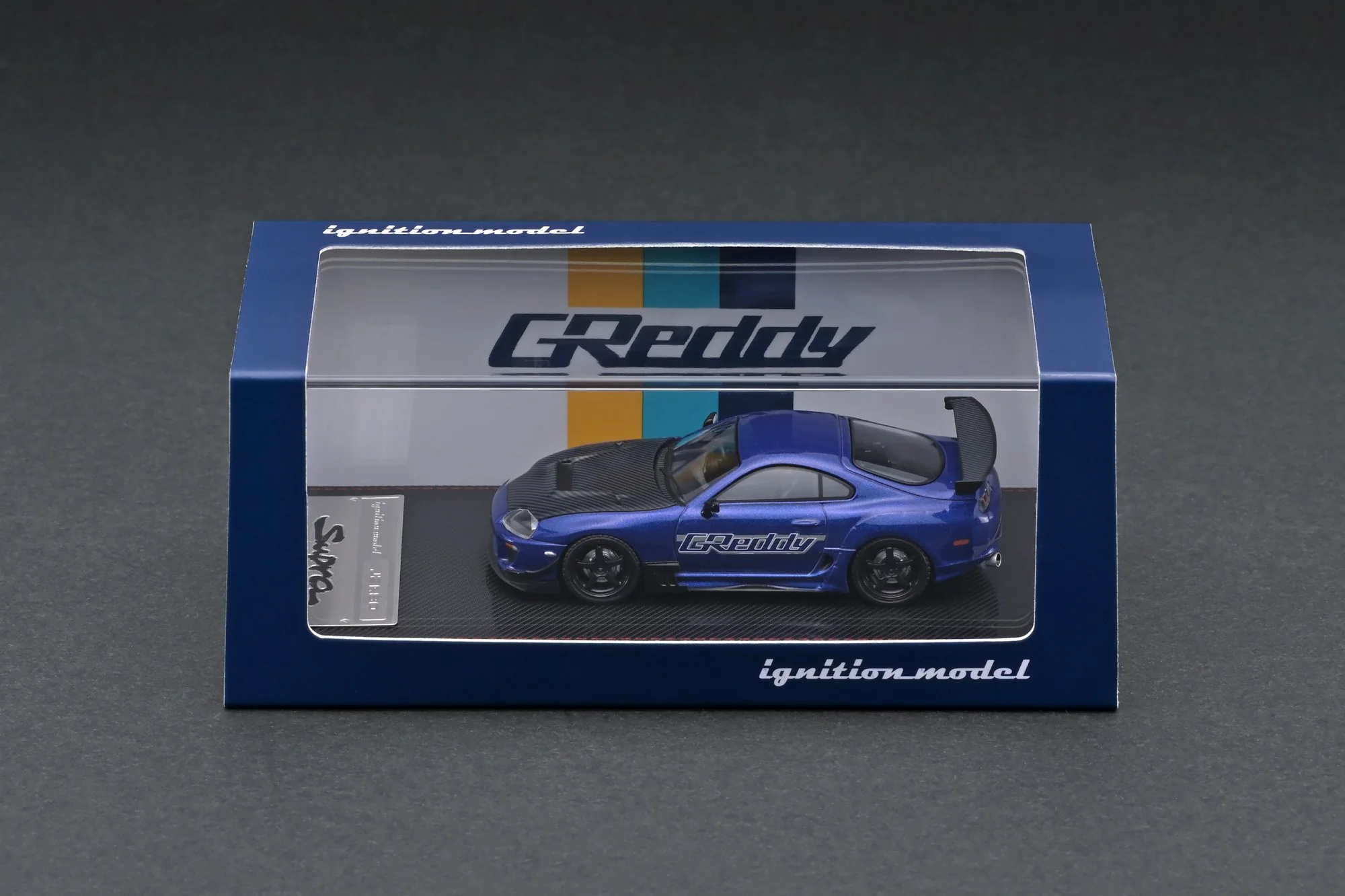 Ignition Model 1:64 Toyota Supra RZ GReddy Blue Metallic - Image 3