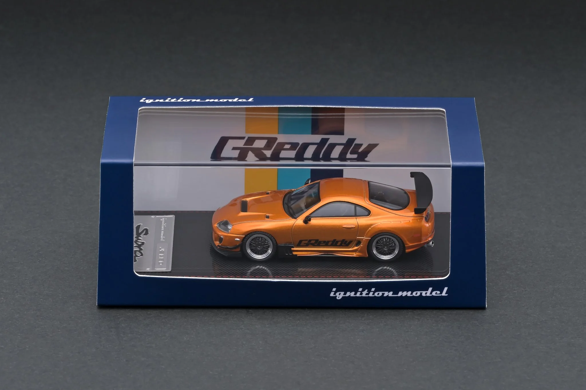 Ignition Model 1:64 Toyota Supra RZ GReddy Orange Metallic - Image 3